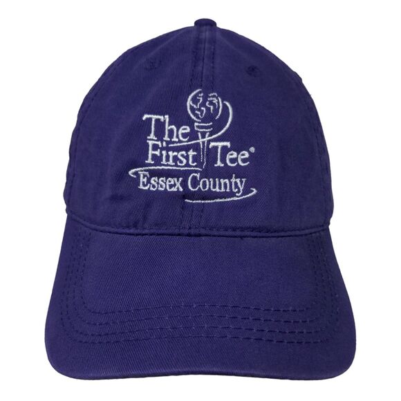 Cap America Men's Slideback Hat Purple The First Tee Essex County Embroidered - Picture 1 of 7
